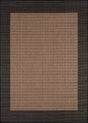 Couristan Recife Checkered Field 1005/2500 Cocoa / Black Rugs.