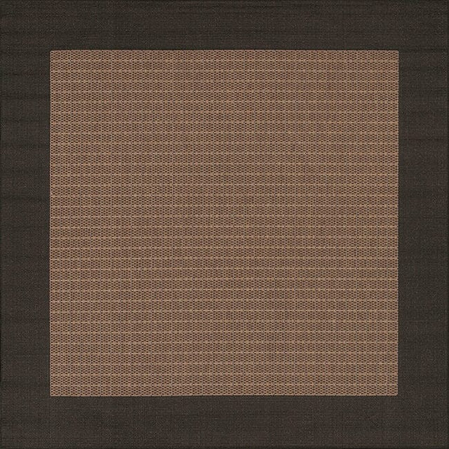 Couristan Recife Checkered Field 1005/2500 Cocoa / Black Rugs.