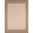 Couristan Recife Checkered Field 1005/3000 Natural / Cocoa Rugs.