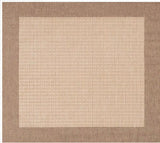 Couristan Recife Checkered Field 1005/3000 Natural / Cocoa Rugs.