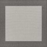 Couristan Recife Checkered Field 1005/3012 Grey / White Rugs.