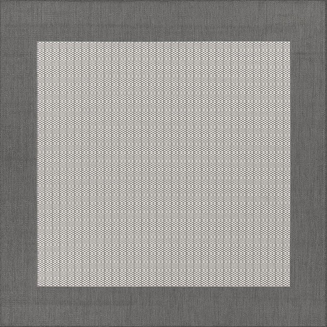 Couristan Recife Checkered Field 1005/3012 Grey / White Rugs.