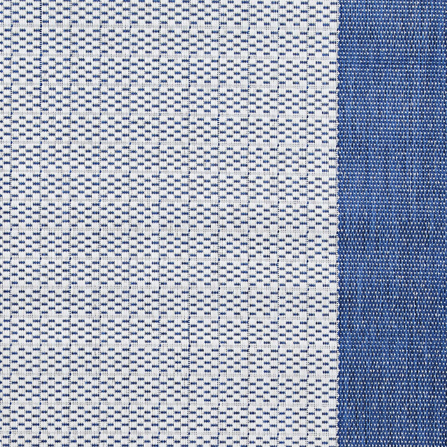 Couristan Recife Checkered Field 1005/6500 Ivory / Indigo Rugs.