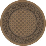 Couristan Recife Garden Lattice 1016/2000 Cocoa / Black Rugs.