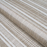 Couristan Recife Gazebo Stripe 5313/2312 Champ / Taupe Rugs.