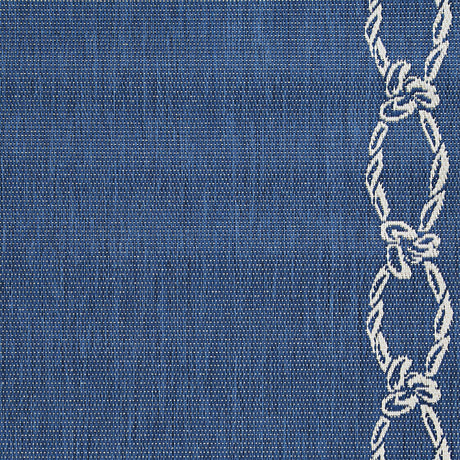 Couristan Recife Rope Knot 1682/6500 Ivory / Indigo Rugs.