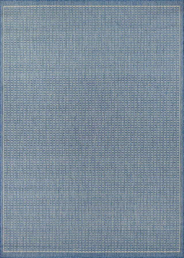 Couristan Recife Saddlestitch 1001/1212 Champagne / Blue Rugs.