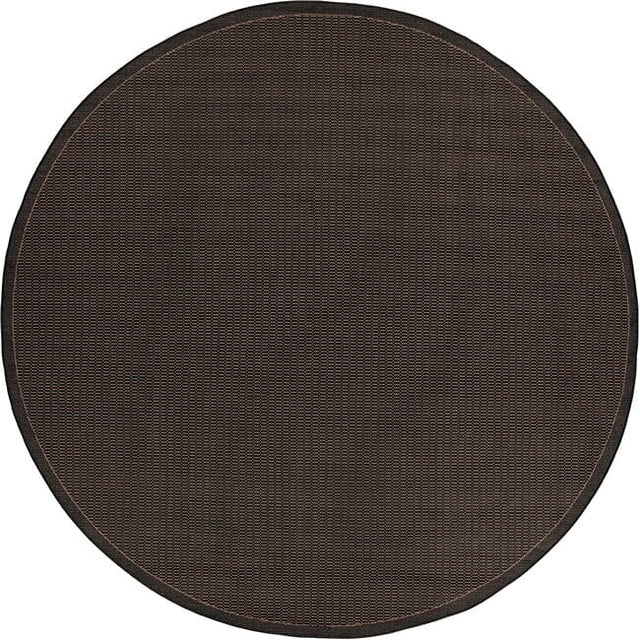 Couristan Recife Saddlestitch 1001/2000 Black / Cocoa Rugs.