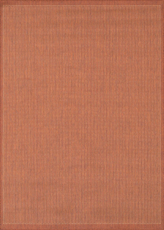 Couristan Recife Saddlestitch 1001/4000 Terra Cotta / Natural Rugs.