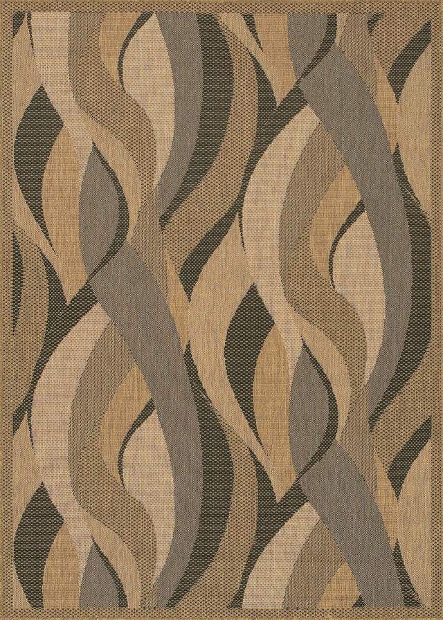 Couristan Recife Seagrass 1562/0154 Natural / Black Rugs.