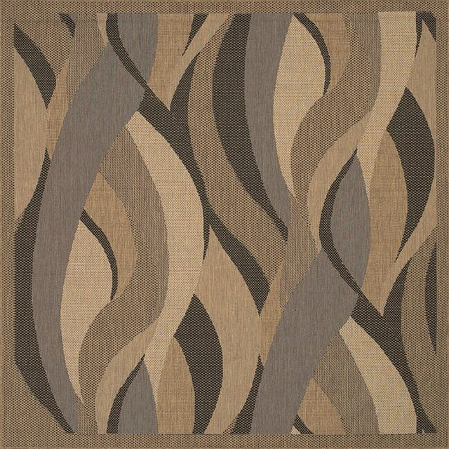 Couristan Recife Seagrass 1562/0154 Natural / Black Rugs.