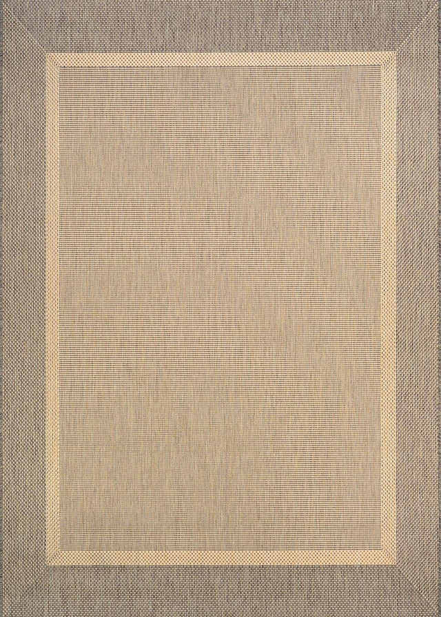 Couristan Recife Stria Texture 5526/0712 Natural / Coffee Rugs.