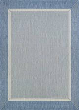 Couristan Recife Stria Texture 5526/1212 Champagne / Blue Rugs.