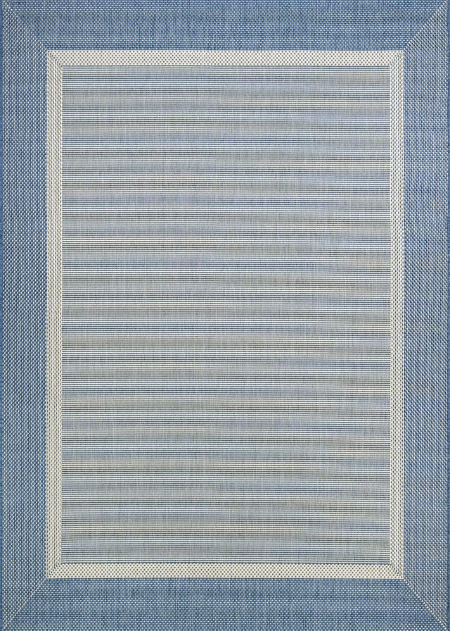 Couristan Recife Stria Texture 5526/1212 Champagne / Blue Rugs.