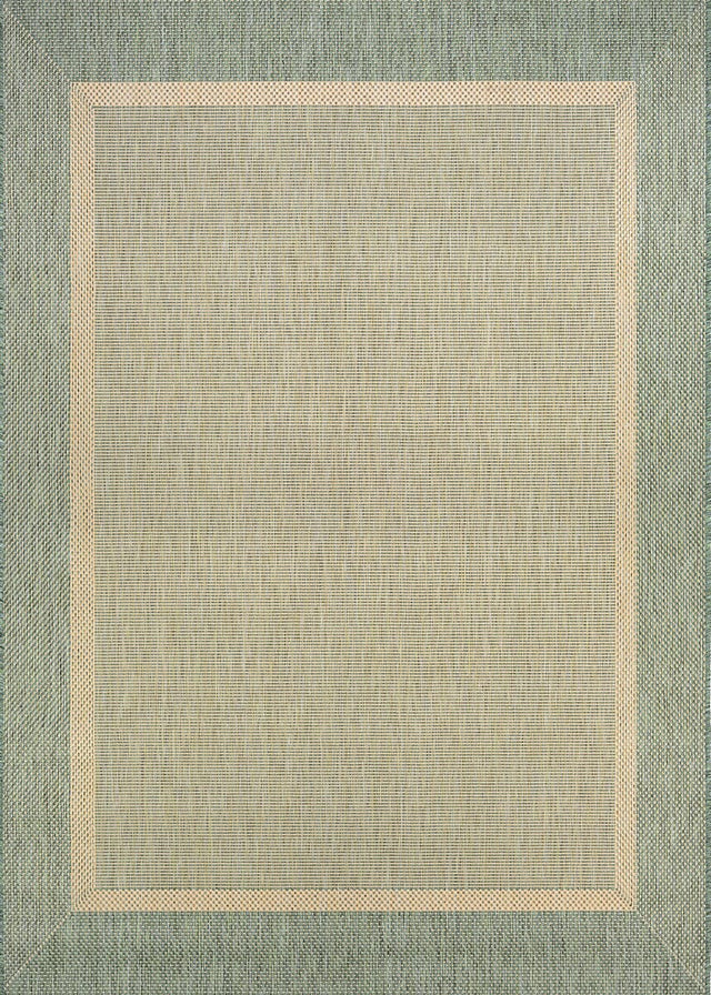 Couristan Recife Stria Texture 5526/1812 Natural / Green Rugs.