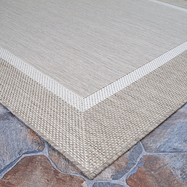 Couristan Recife Stria Texture 5526/2312 Champagne / Taupe Rugs.