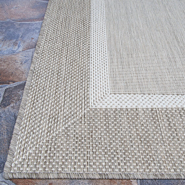 Couristan Recife Stria Texture 5526/2312 Champagne / Taupe Rugs.