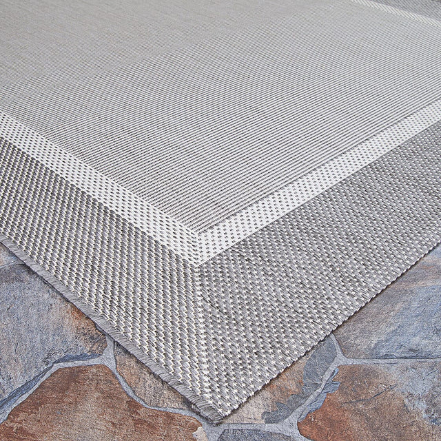 Couristan Recife Stria Texture 5526/3312 Champagne / Grey Rugs.