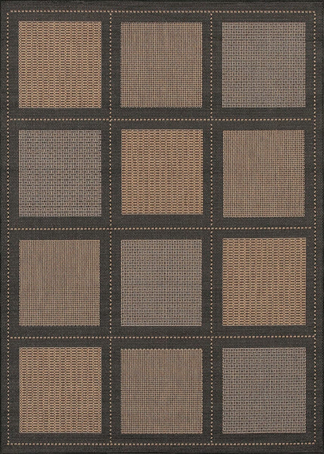 Couristan Recife Summit 1043/2500 Cocoa / Black Rugs.