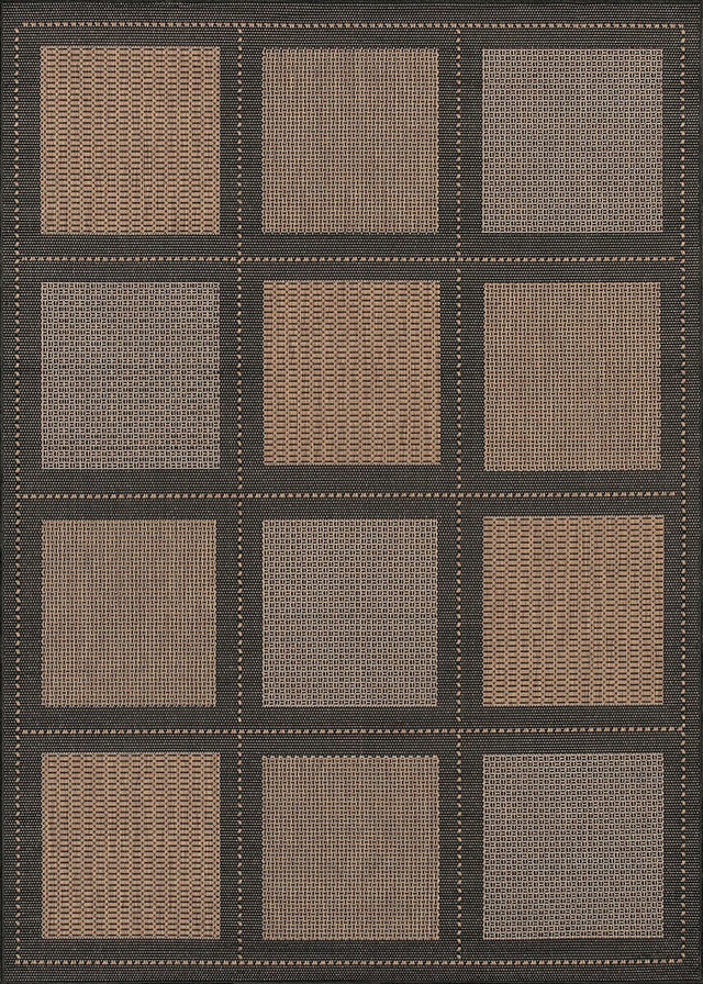 Couristan Recife Summit 1043/2500 Cocoa / Black Rugs.