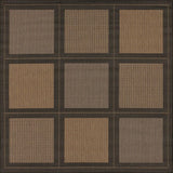 Couristan Recife Summit 1043/2500 Cocoa / Black Rugs.