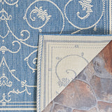 Couristan Recife Veranda 1583/1212 Champagne / Blue Rugs.
