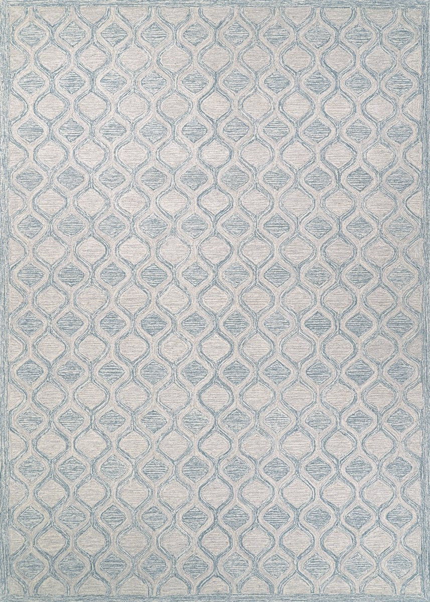 Couristan Silverthorne Mosaic 5102/0001 Cornflower Rug.