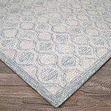 Couristan Silverthorne Mosaic 5102/0001 Cornflower Rug.