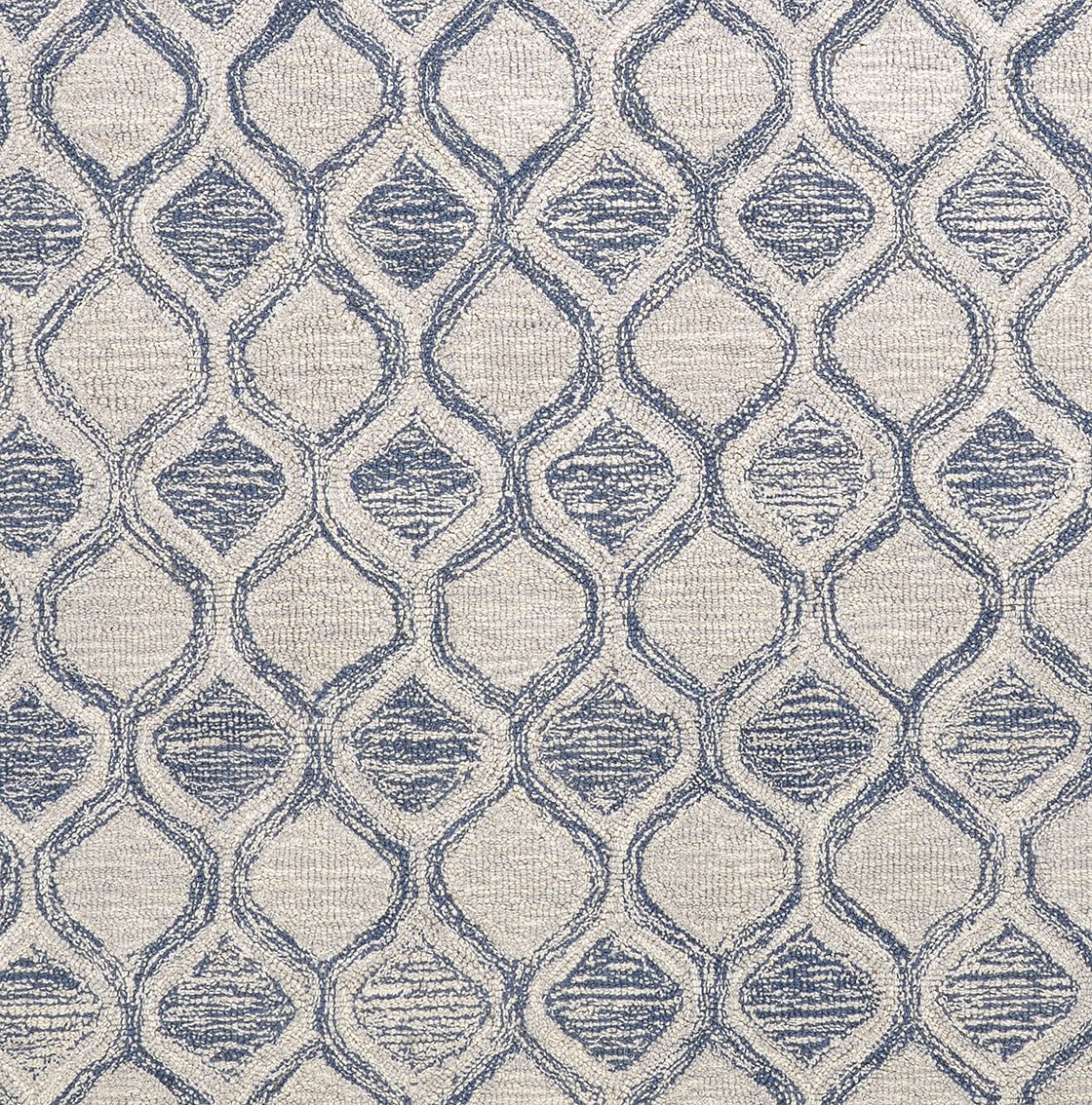 Couristan Silverthorne Mosaic 5102/0002 Indigo Rug.