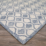 Couristan Silverthorne Mosaic 5102/0002 Indigo Rug.