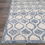 Couristan Silverthorne Mosaic 5102/0002 Indigo Rug.