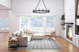 Couristan Silverthorne Mosaic 5102/0002 Indigo Rug.