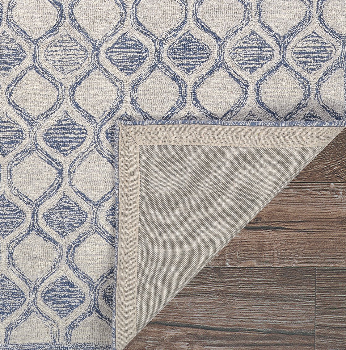 Couristan Silverthorne Mosaic 5102/0002 Indigo Rug.