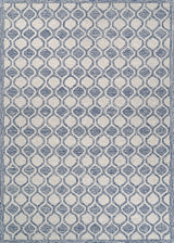 Couristan Silverthorne Mosaic 5102/0002 Indigo Rug.