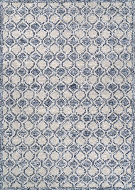 Couristan Silverthorne Mosaic 5102/0002 Indigo Rug - Couristan - 51020002050080t