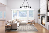 Couristan Silverthorne Mosaic 5102/0004 Sandlewood Rug.