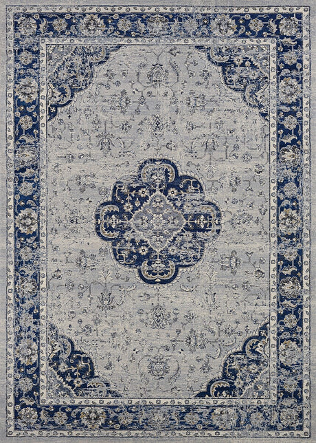 Couristan Sultan Treasures Clover Medallion 5740/9686 Indigo Rugs.