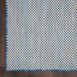Nourison Courtyard COU01 Machine Made Ivory, Blue Rug