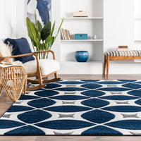 Nuloom Gabriela Trellis Bhbc55F Navy Area Rug