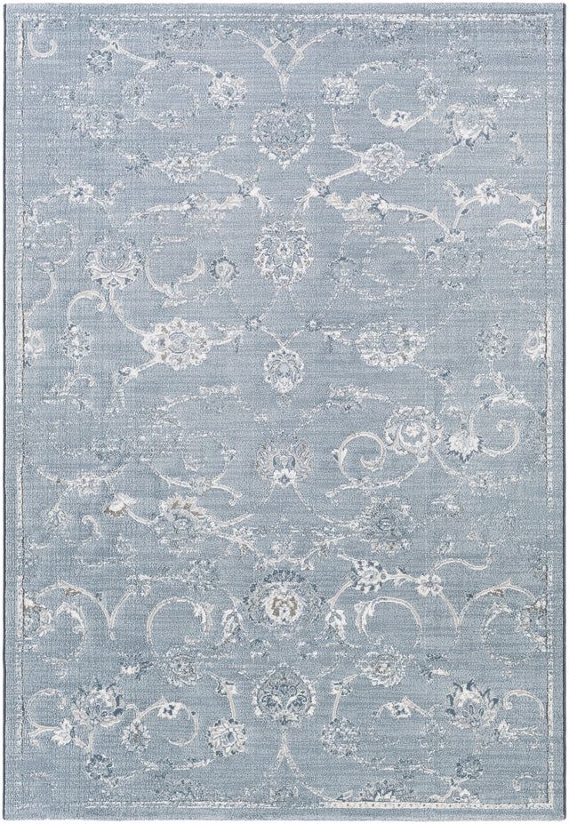 Surya Contempo Cpo-3725 White, Pale Blue, Denim, Light Gray Rugs.