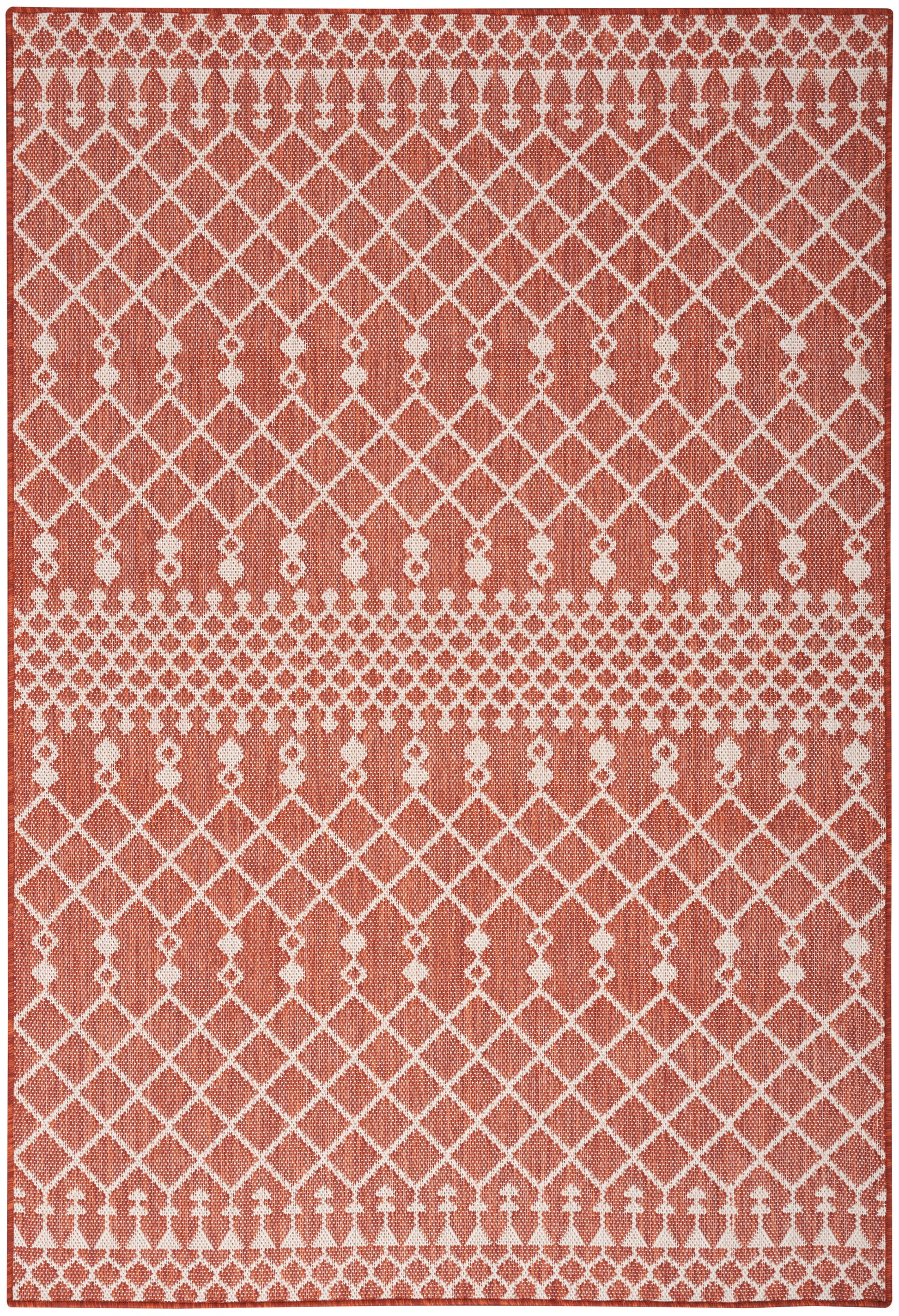 Nourison Positano Pos02 Terracotta Area Rug