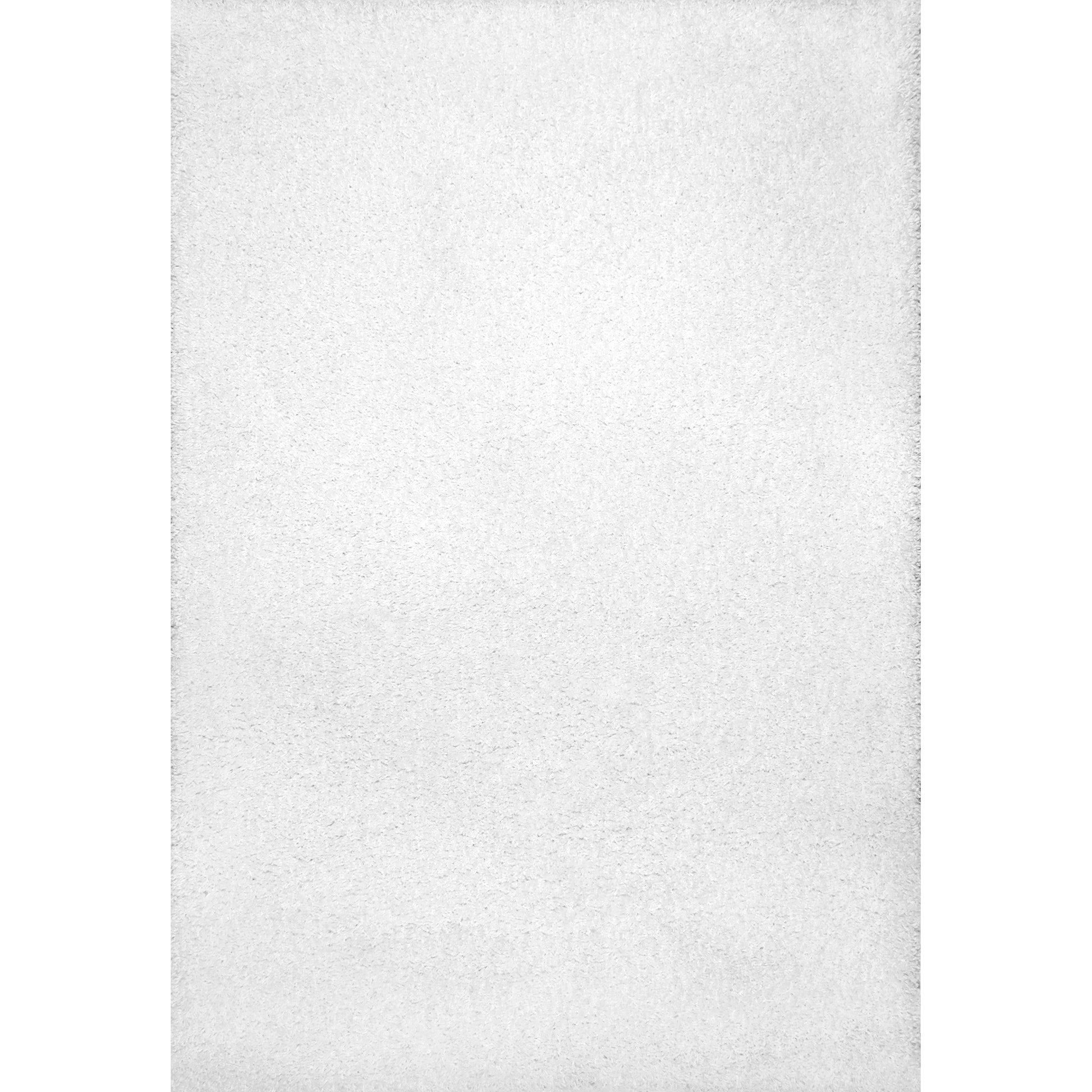 Nuloom Gwenyth Solid Shag Ozus02A White Area Rug