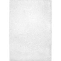 Nuloom Gwenyth Solid Shag Ozus02A White Area Rug