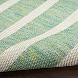 Nourison Positano POS03 Machine Made Blue, Green, Ivory Rug