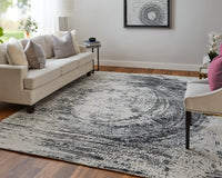 Feizy Coda Cod8928F Black/White Area Rug