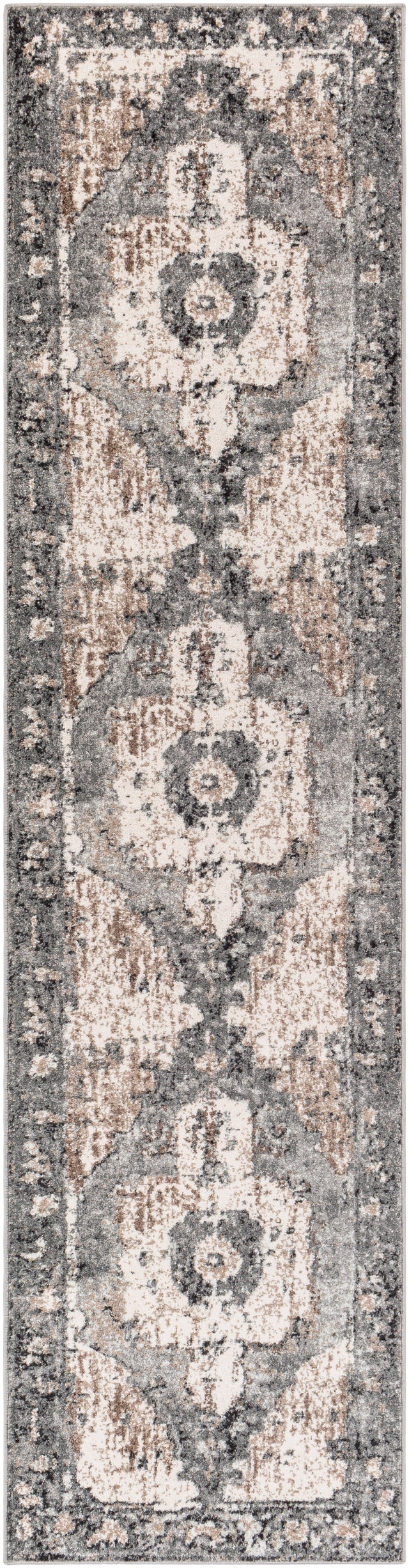 Surya Chelsea Csa-2304 Dark Brown, Camel, Charcoal, Slate, Ivory Rug.