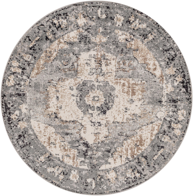 Surya Chelsea Csa-2304 Dark Brown, Camel, Charcoal, Slate, Ivory Rug.