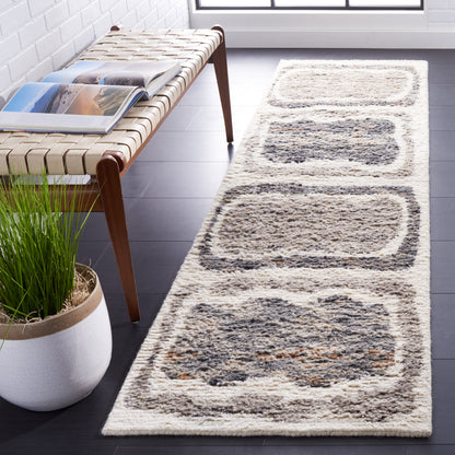 Safavieh Casablanca Csb549G Ivory/Dark Grey Area Rug