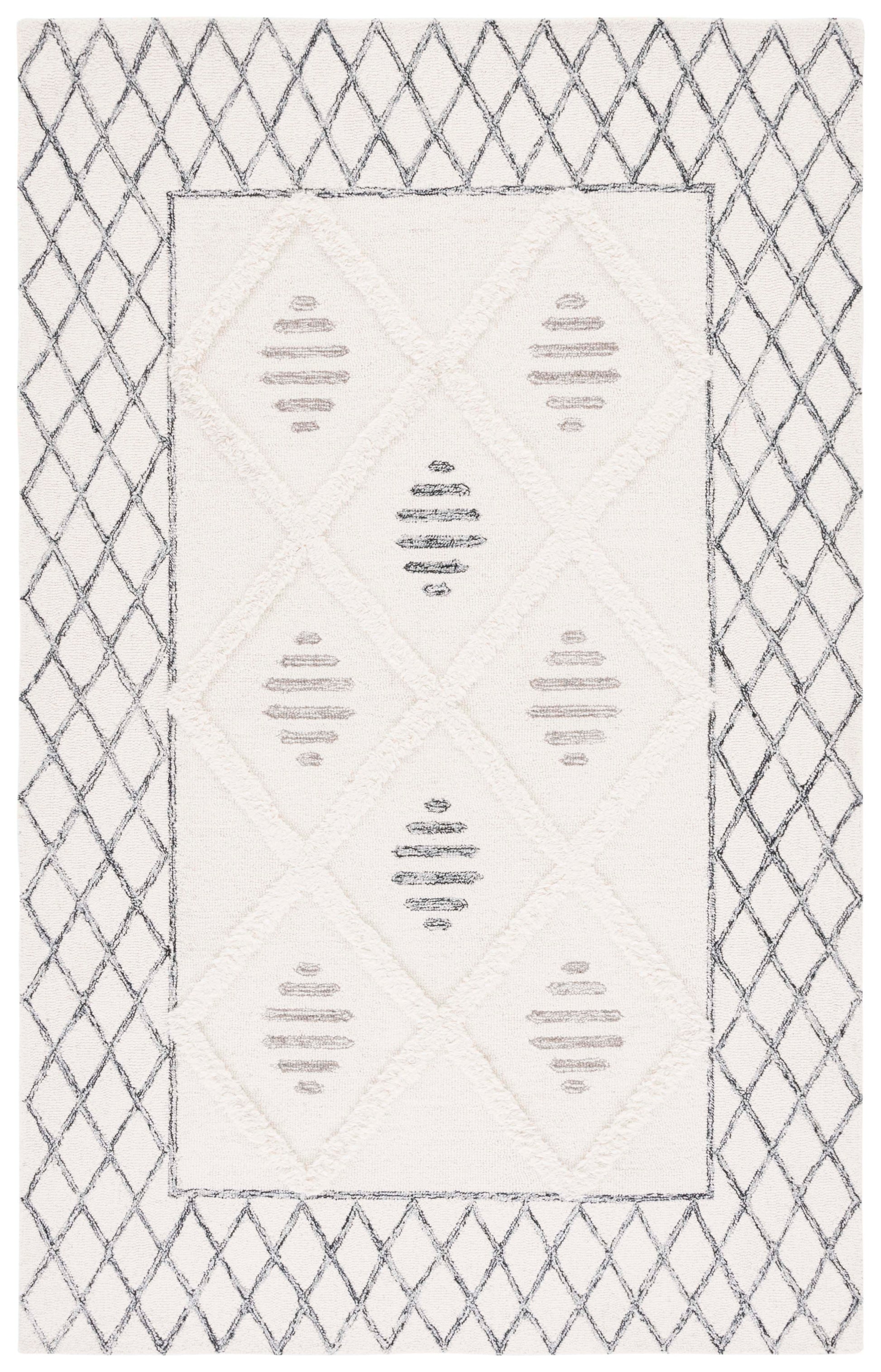 Safavieh Casablanca Csb990A Ivory/Black Area Rug