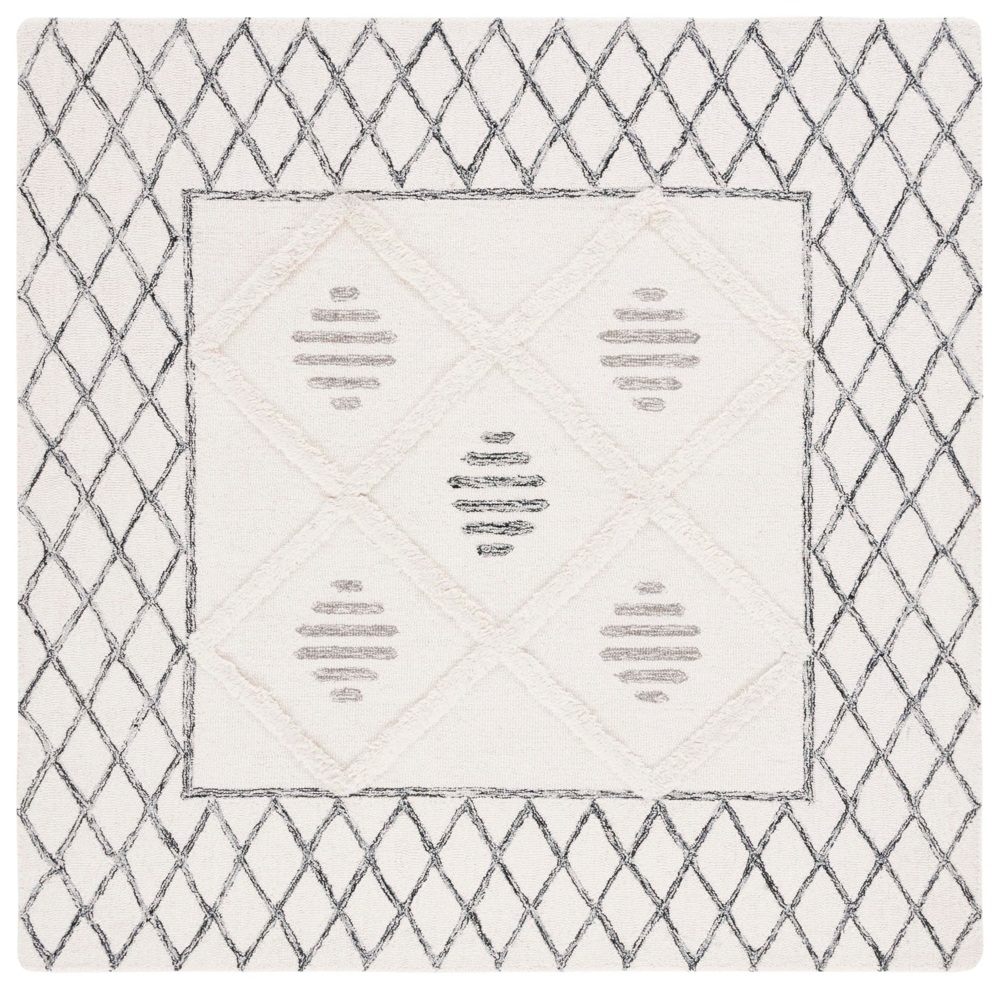 Safavieh Casablanca Csb990A Ivory/Black Area Rug